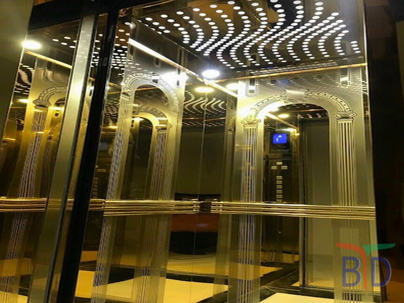 Nội thất thang máy hiện đại thu hút mọi ánh nhìn